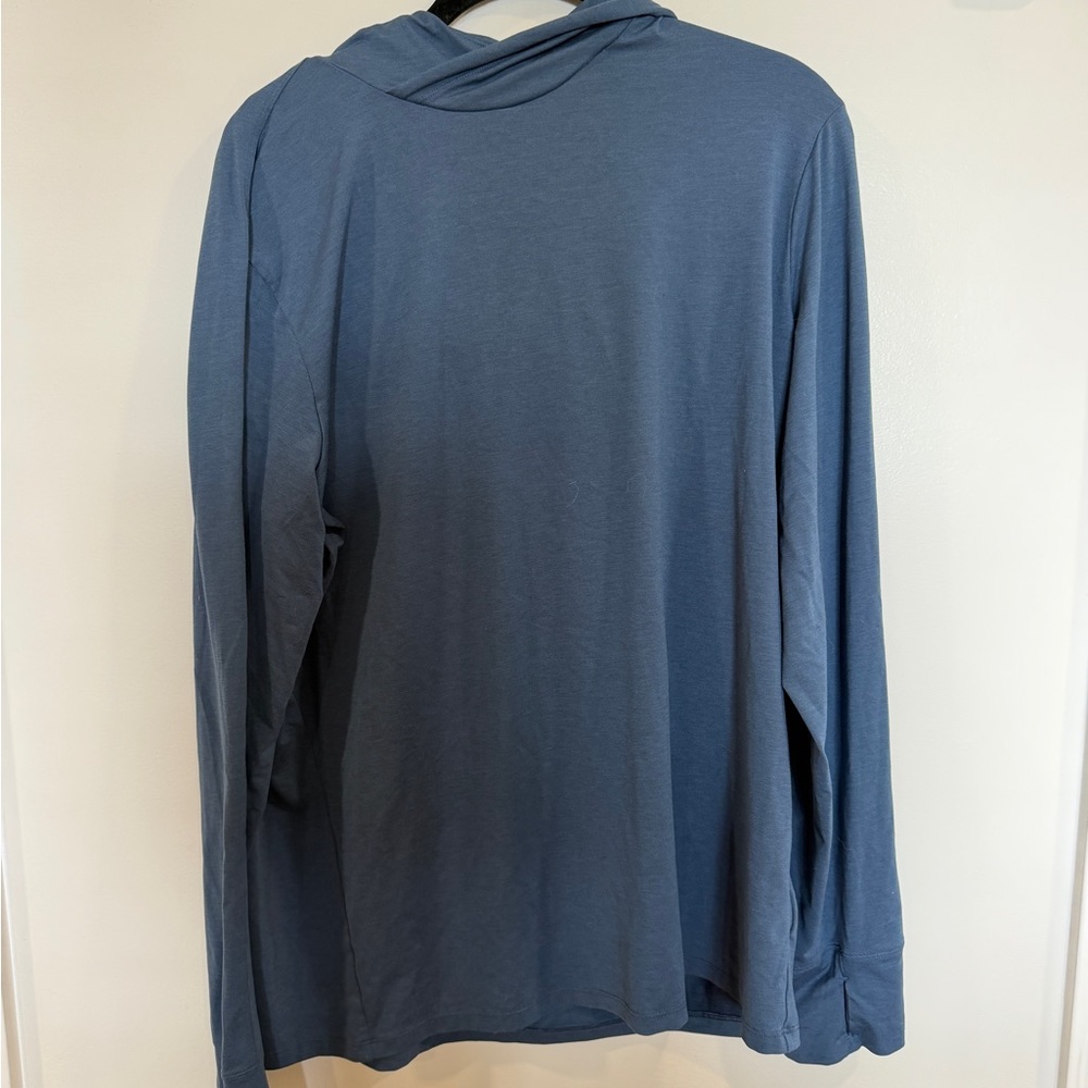 REI lightweight Long Sleeve Hooded Tee - Size L